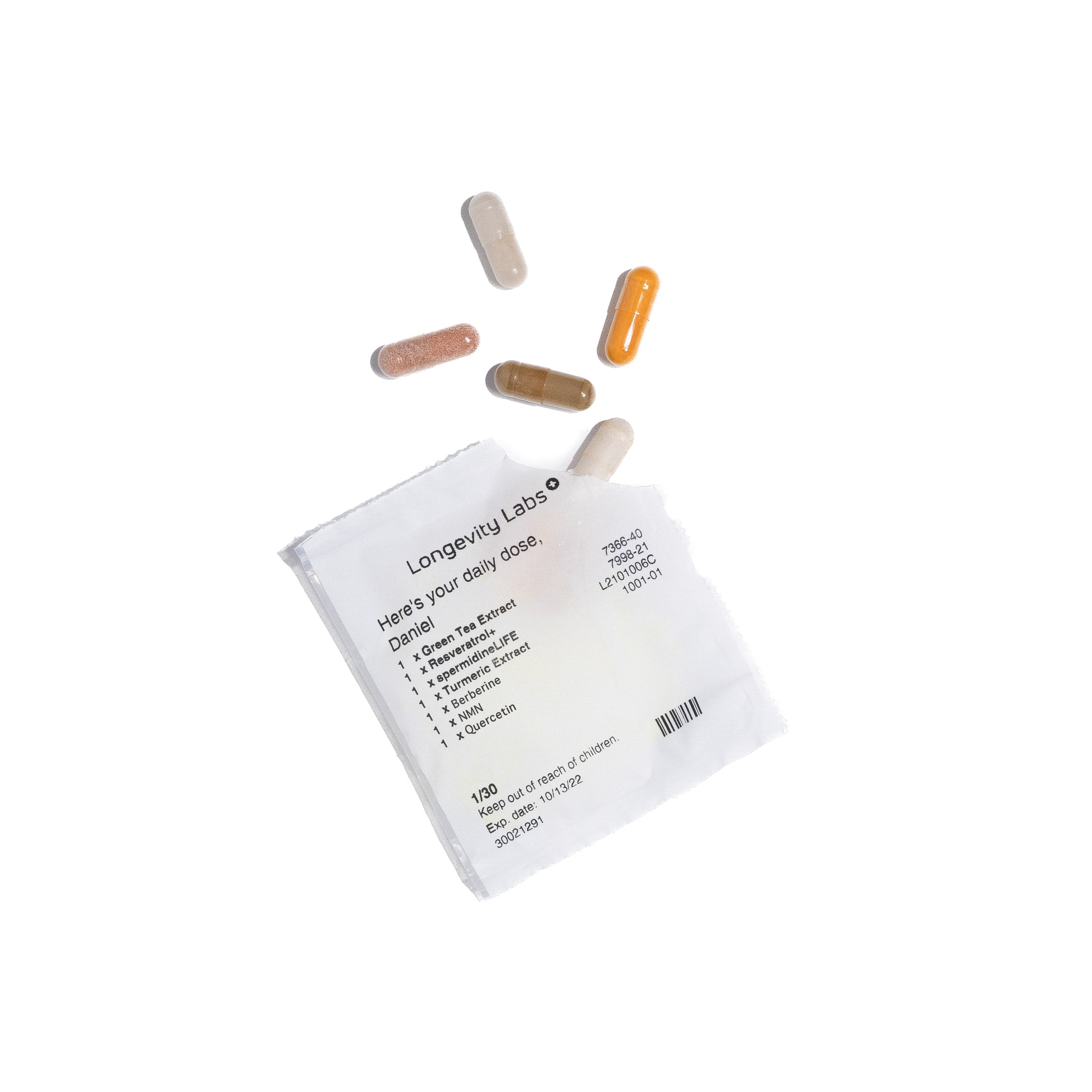 essentials autophagyMAX Multi-pack opened pill package