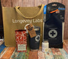 Collection of Longevity Labs products and "swag"