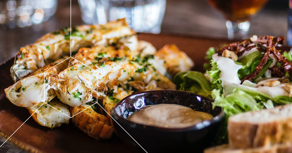 Chicken, salad, and dressing associated with an autophagy diet