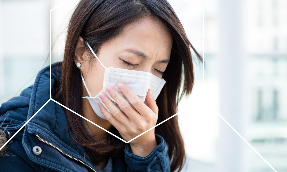 A woman with poor immune function