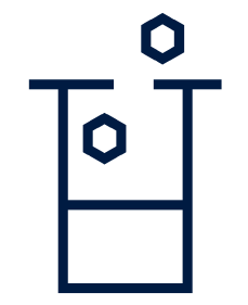 A blue icon representing cellular autophagy.
