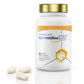 A bottle of spermidineLIFE® Extra+ 1300mg Dietary Supplement by Longevity Labs, Inc with pills on a white background.