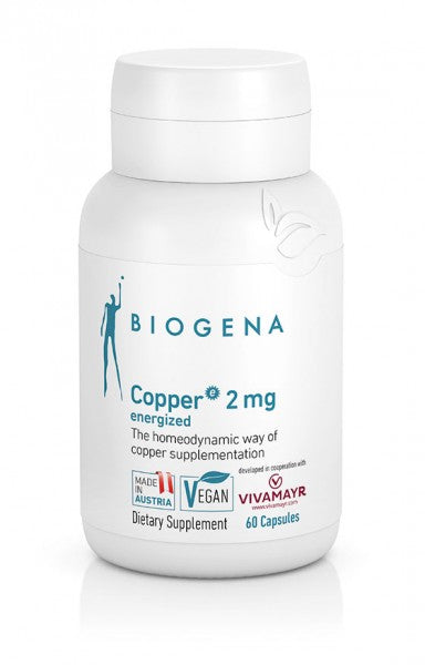 Biogena Copper 2 mg energized 60 capsules