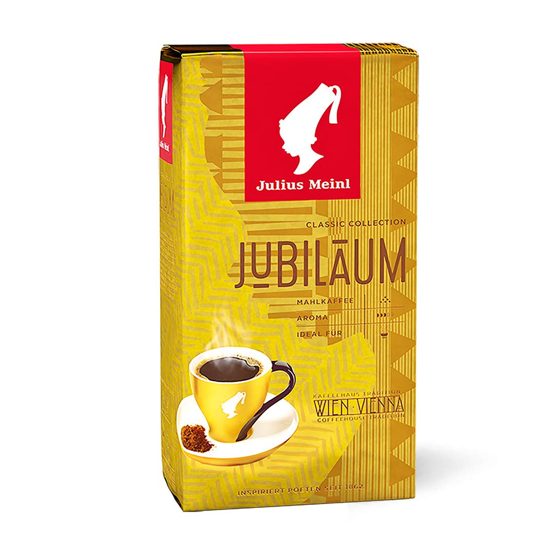 Jubilaum Blend Genuine Viennese Medium Roast ground coffee bag 500g/17.6oz